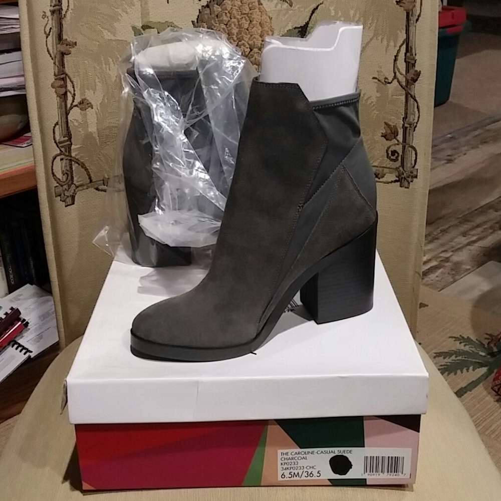 Katy Perry "The Caroline" Charcoal Suede - 6.5M - Picture 1 of 2